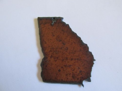 (image for) Georgia rustic metal pendant #GA