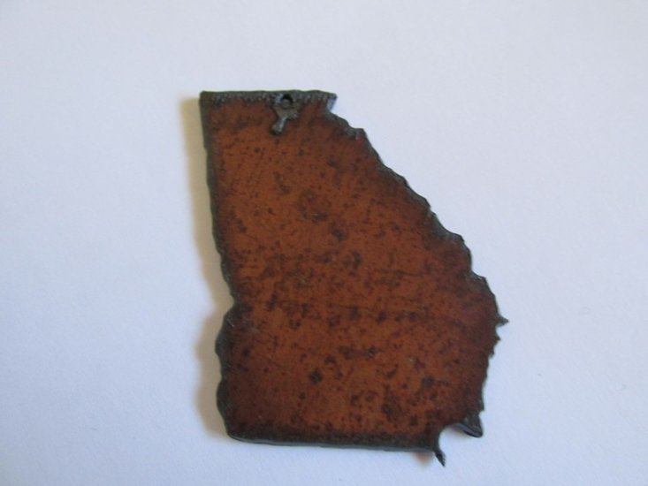 (image for) Georgia rustic metal pendant #GA