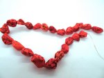 (image for) Orange nugget beads #GG1139