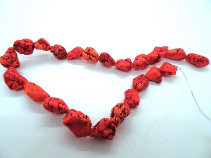 (image for) Orange nugget beads #GG1139