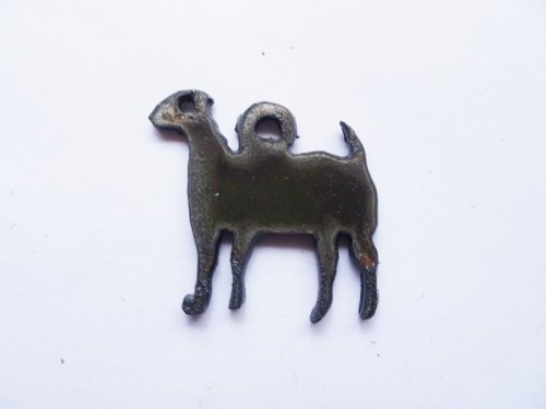 (image for) Goat shabby chic rustic small charm #BY014-P