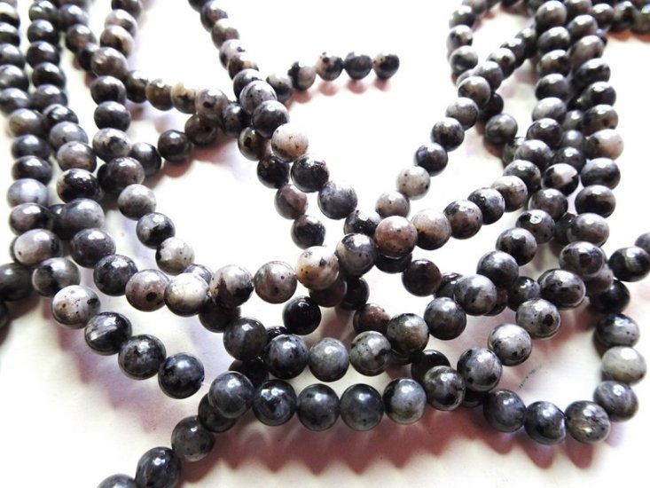 (image for) Gray Agate rounds 6mm #1254-B