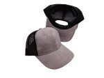 (image for) Mesh snap back baseball cap - Gray/Black