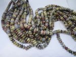 (image for) Brown mix Jasper rondelle 5x8mm #1340-B