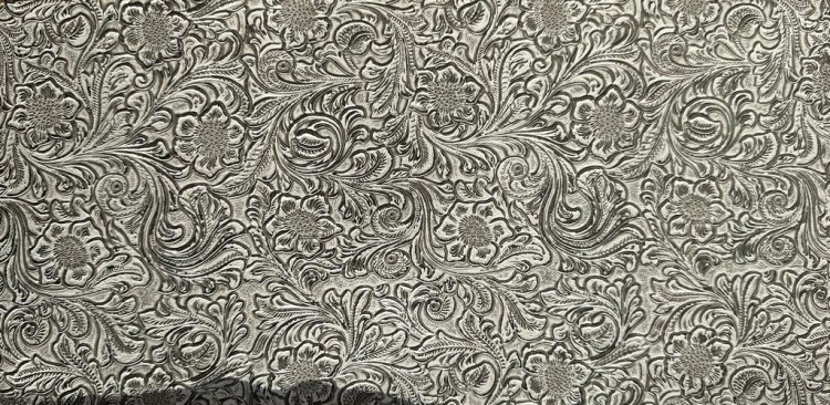 (image for) Faux Leather for hat - Gray