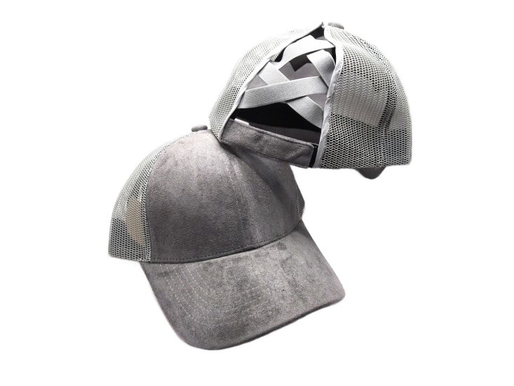 (image for) Pony Tail Mesh back cap - #Gray Pony