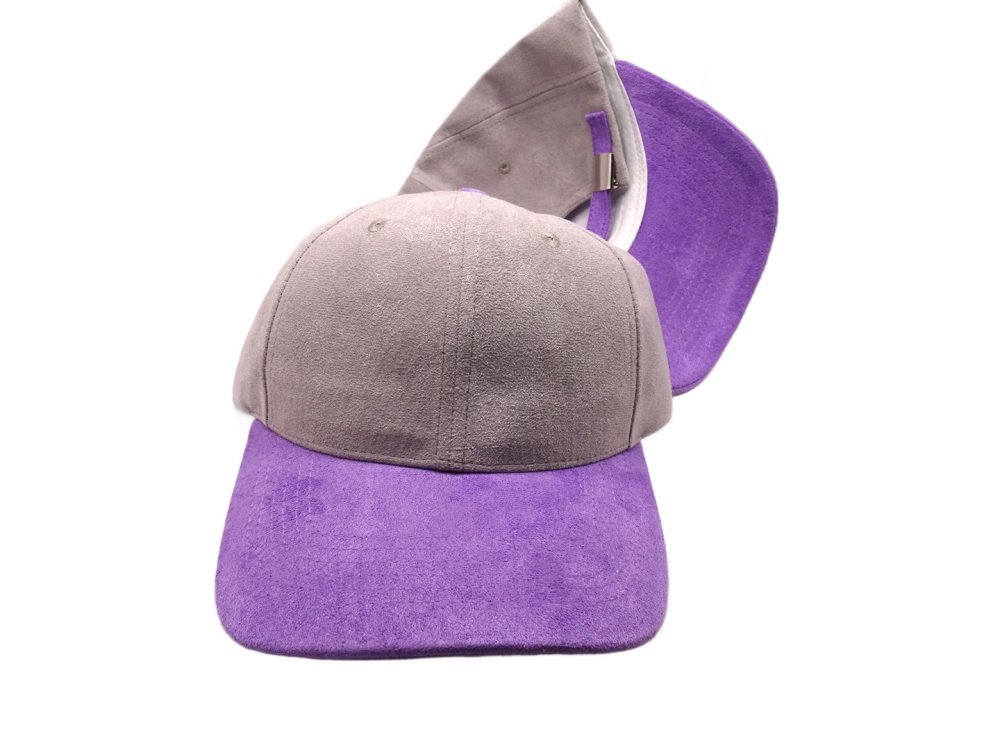 (image for) Two Tone baseball cap Vegan suede - Two Tone Fawn/purple