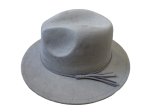 (image for) Short Brim vegan suede hat - Gray