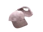 (image for) Two Tone baseball cap Vegan suede - Gray/dark gray