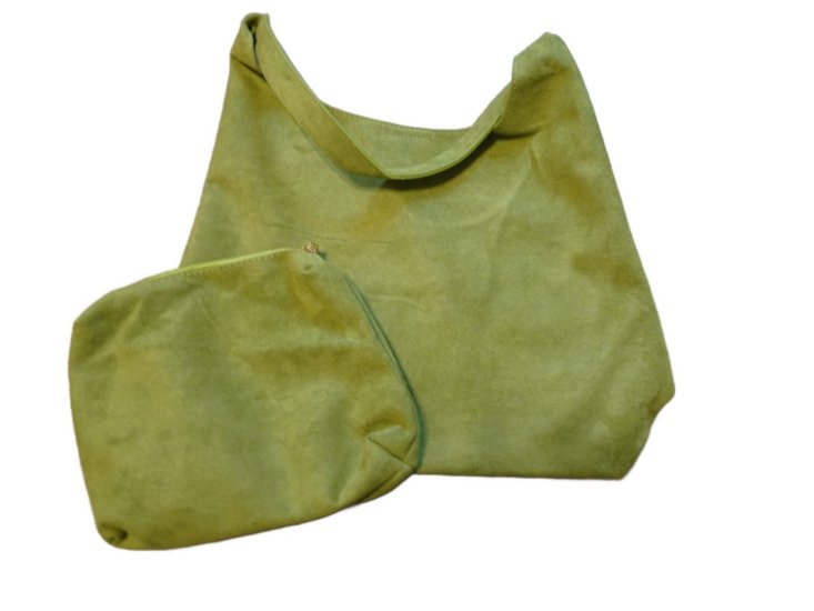 (image for) Vegan Suede Boho bag - Green