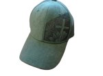 (image for) Green baseball cap hand burned