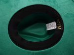 (image for) Mexico hard body flat brim fedora - Spring Green