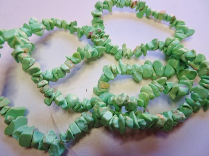 (image for) Lime green chunky double strand 8mm #1975