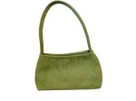 (image for) Green shoulder bag vegan suede