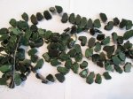 (image for) Green side drilled slab 17x22mm #1376