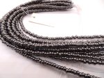 (image for) Gun metal hematite faceted square beads 3mm #1378B
