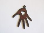 (image for) Hand with heart pendant #TT013-L
