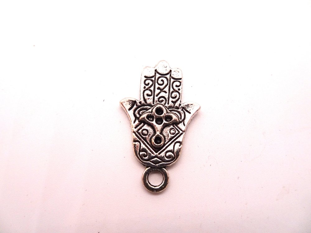 (image for) Hand charm antique silver #bsch-56