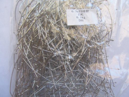 (image for) Head Pins with ball- 3" - bag #HPIN-8B