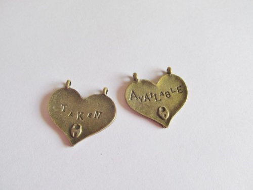 (image for) Antique Bronze Heart Pendant #HU14-48