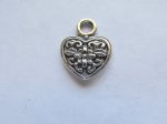 (image for) Antique Silver Heart Pendant #PP60
