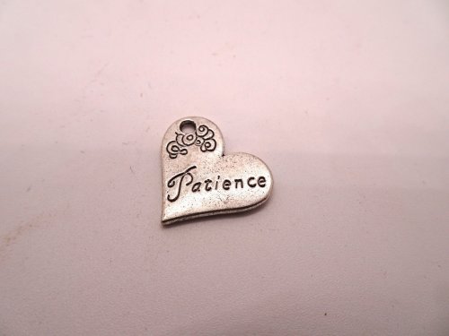(image for) Heart charm "patience" #BS-ch76