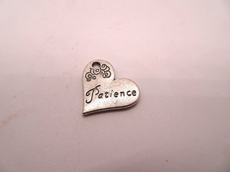 (image for) Heart charm "patience" #BS-ch76