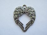 (image for) Heart with ab crystals pendant #MP113