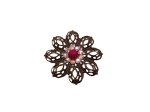(image for) Bronze Medallion hat decorating decor Fushia 1 3/4" #HM-6