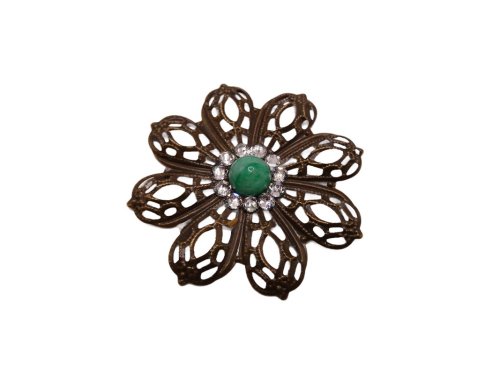 (image for) Bronze Medallion hat decorating decor Mint 1 3/4" #HM-7