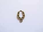 (image for) Horse shoe Rustic Metal Pendant w/loop #RR003-L