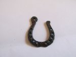 (image for) Horse shoe Rustic Metal Pendant w/loop #RR003-L