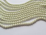 (image for) Off white glass pearls #hu1313
