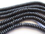 (image for) Black Rondelle beads 3x8mm #1812
