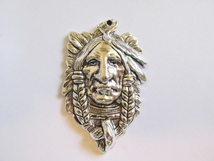 (image for) Indian antique silver pendant #HU13-37