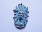(image for) Indian patina metal jewelry pendant #MP64-P