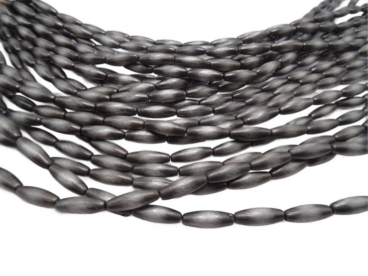 (image for) Silver Indian Pearl Tube beads 19.5 x 6.5mm