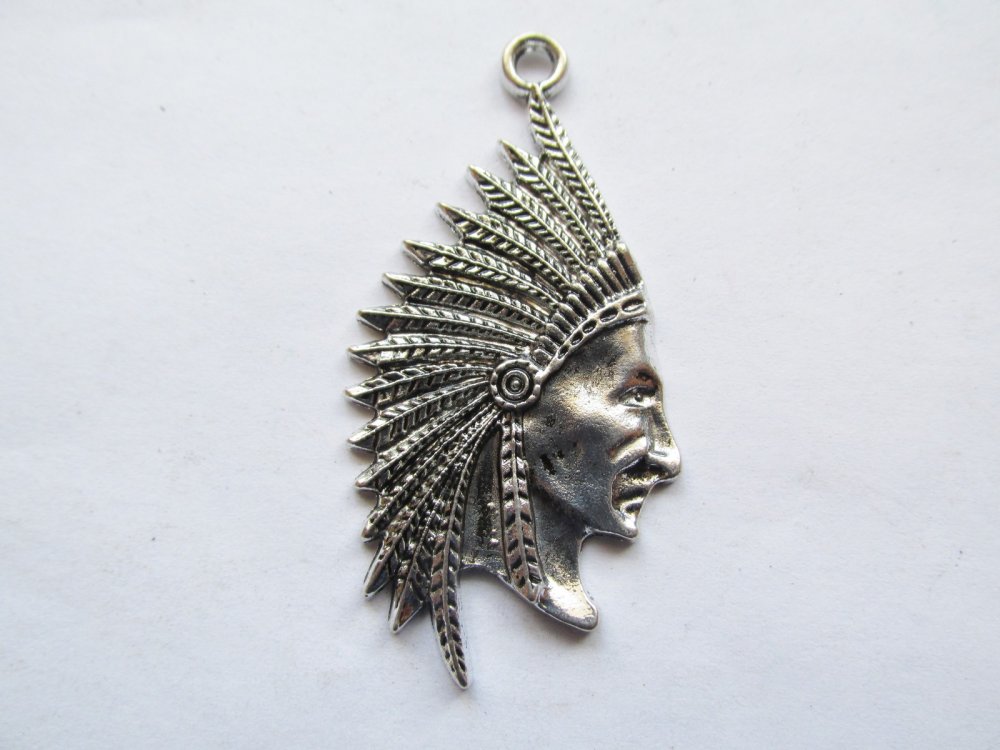 (image for) Indian antique silver small pendant #RM-322
