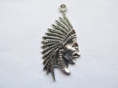 (image for) Indian antique silver small pendant #RM-322