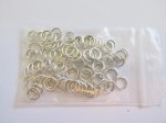 (image for) Jump Rings - solid antique silver 8mm .06oz bag #JR7