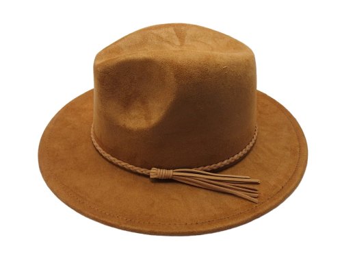 (image for) Short Brim vegan suede hat - Khaki
