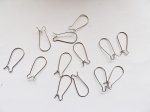 (image for) Ear wires kidney antique silver 10pr #EAR-13A