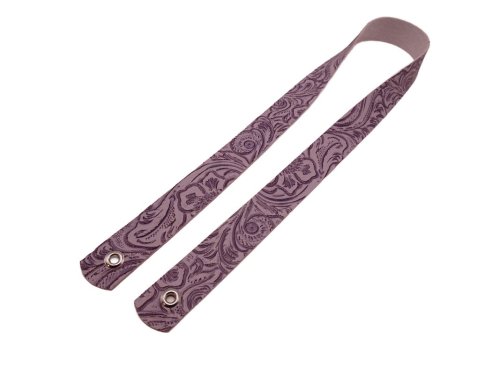 (image for) Embossed FAUX leather hat band - Lavendar