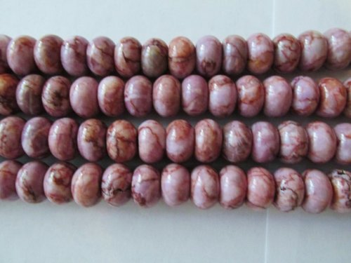 (image for) Lavender large rondell 8x12mm #1537-TU
