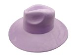 (image for) Vegan suede Wide brim hat - Lavender