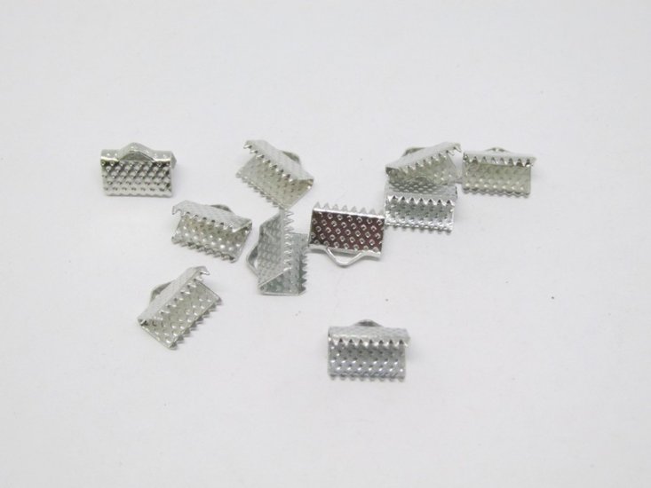 (image for) Ribbon or Leather Crimp 6x10mm (10pcs) #CB1