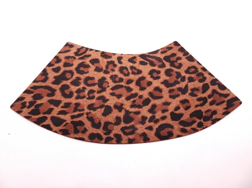 (image for) Brim 1/4 panel Genuine Leather - Leopard