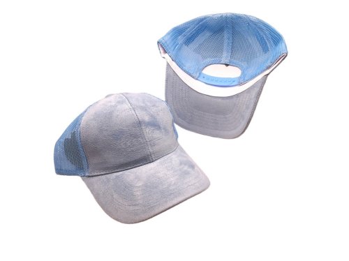 (image for) Mesh snap back baseball cap - Light Blue/blue