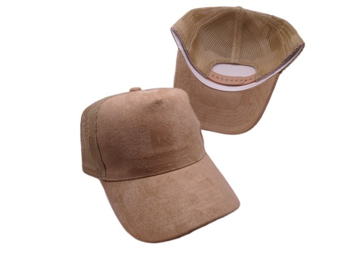 (image for) Vegan Suede Trucker cap - Light Tan