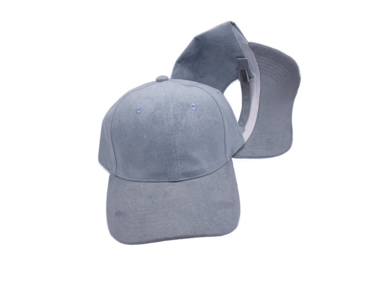 (image for) Vegan suede baseball cap - Light blue